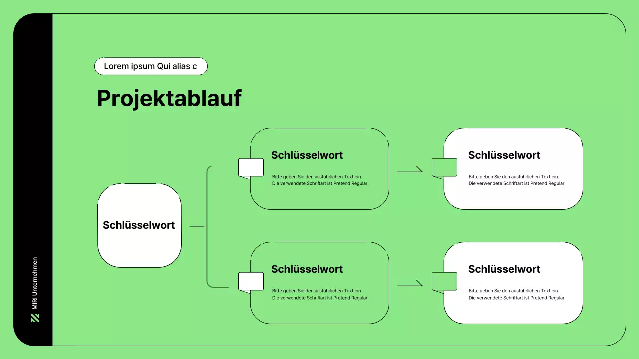 Business-Illustration mit einfachen Linien in Grün