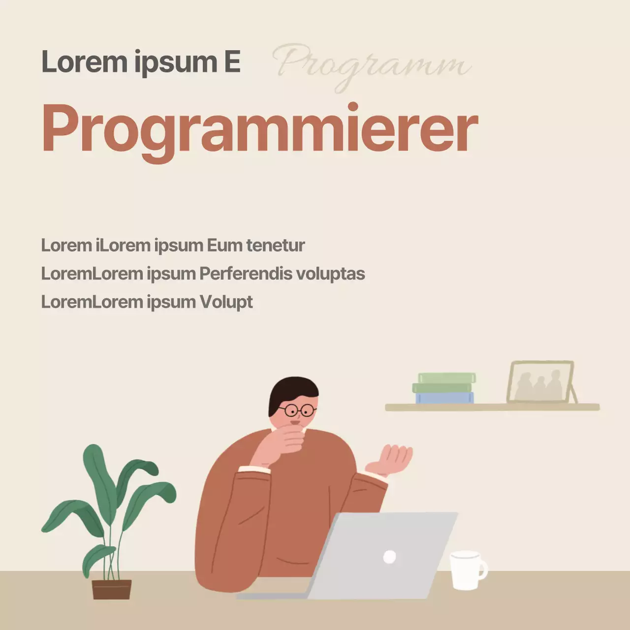 Beige-Braun-Ton Miri Middle School Professional Specialist Programmer