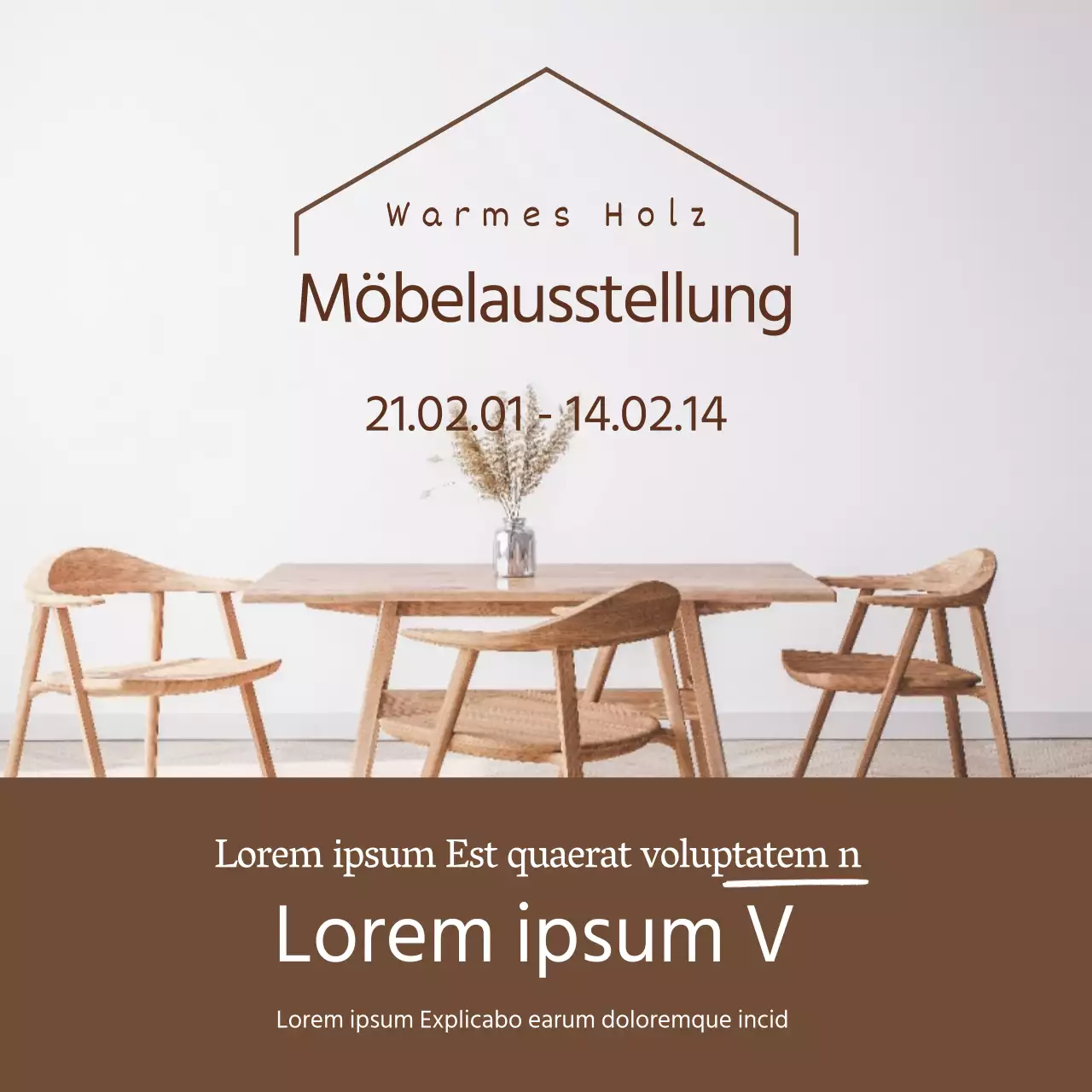 Brown PhotographyWerben Sie für einen Ausverkauf von sauberen Möbeln und Wohnaccessoires.