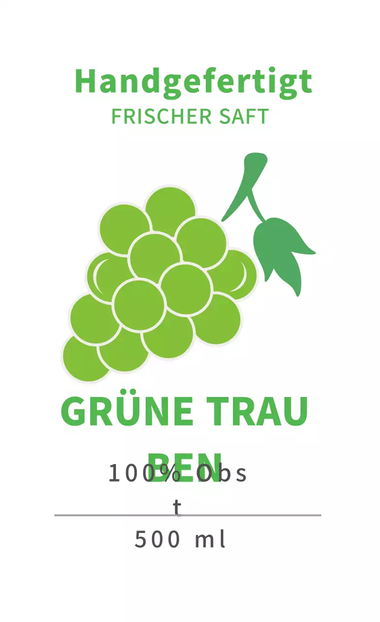 Niedliche Lebensmitteletiketten mit Chartreuse-Illustrationen