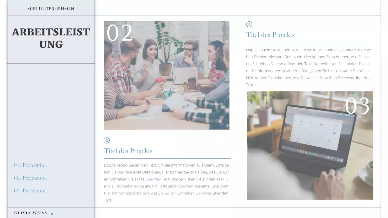 Ein einfaches, minimalistisches Anschreiben in Weiß