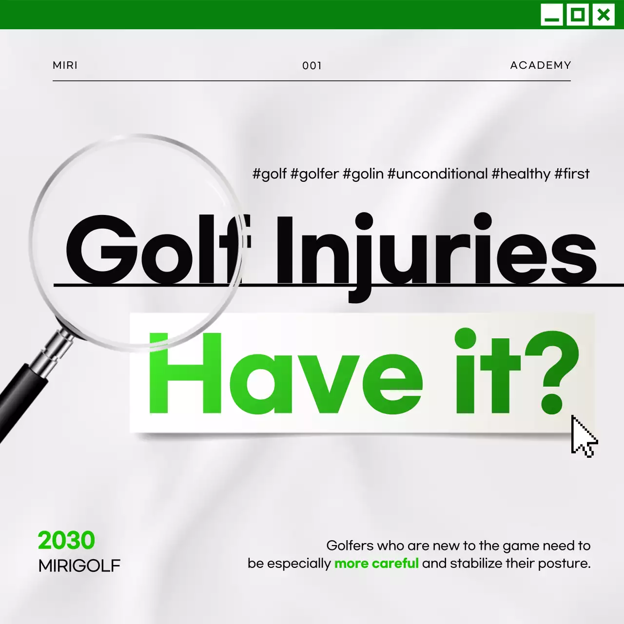 Green Modern Golf Guide Instagram Carousel