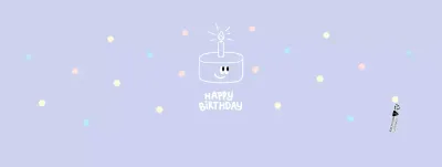 Pastell lila niedliche Geburtstagsparty Becherhalter