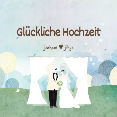 Glückliche Hochzeit