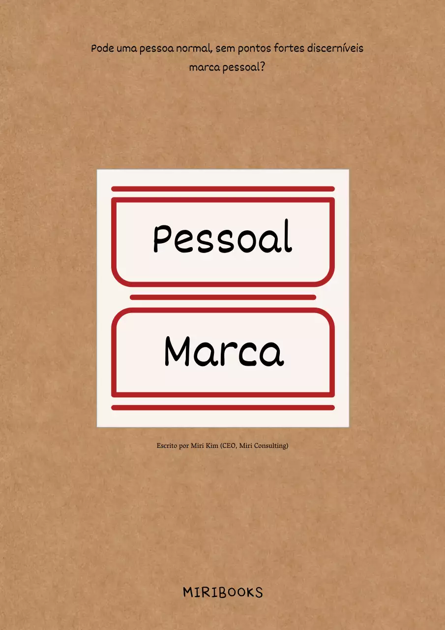 Marca de papelão kraft castanho