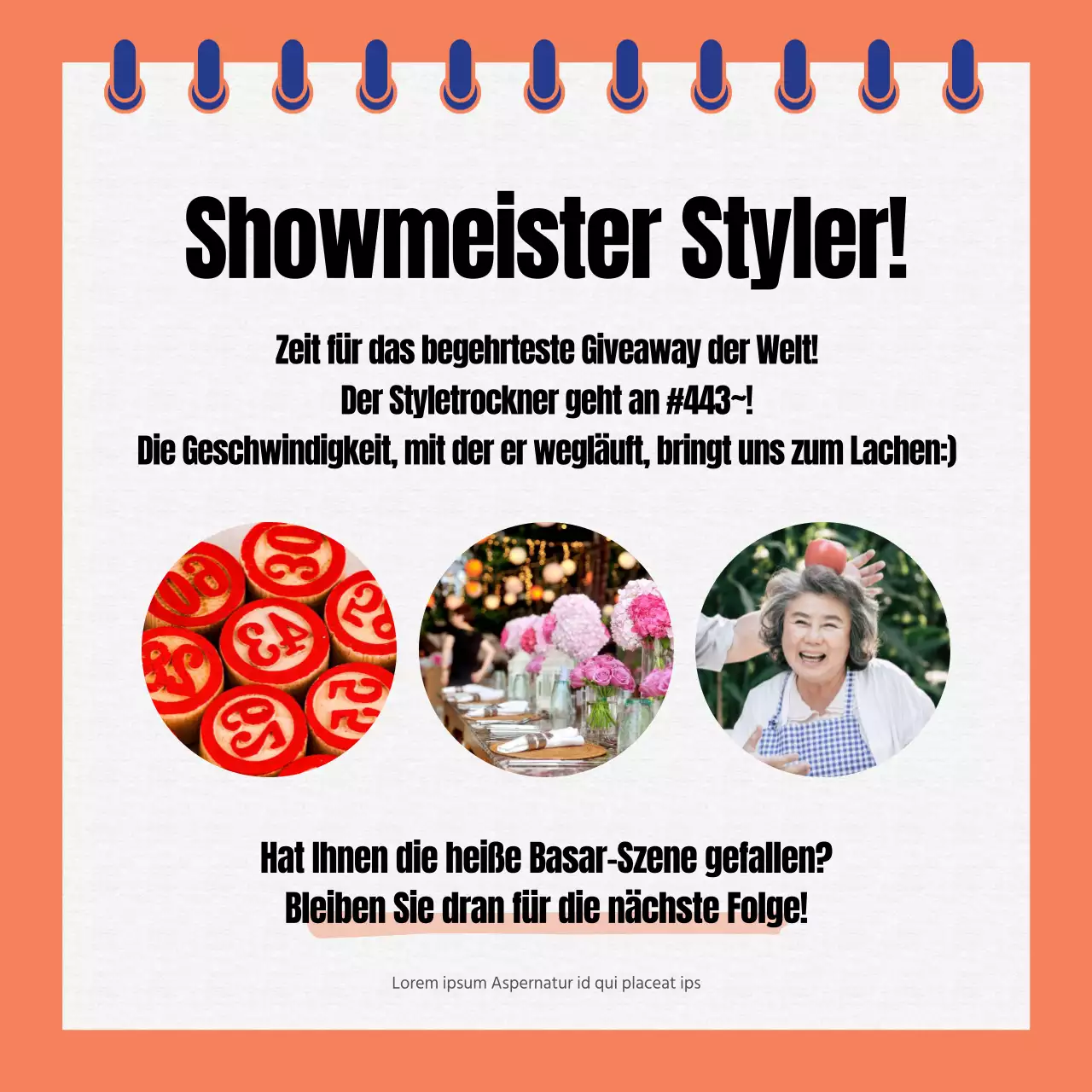 Bericht über den orange-blauen Event-Basar