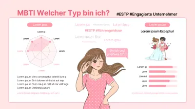 MBTI in Pink: Welcher Typ bin ich? Infografik zur Selbstvorstellung ESTP