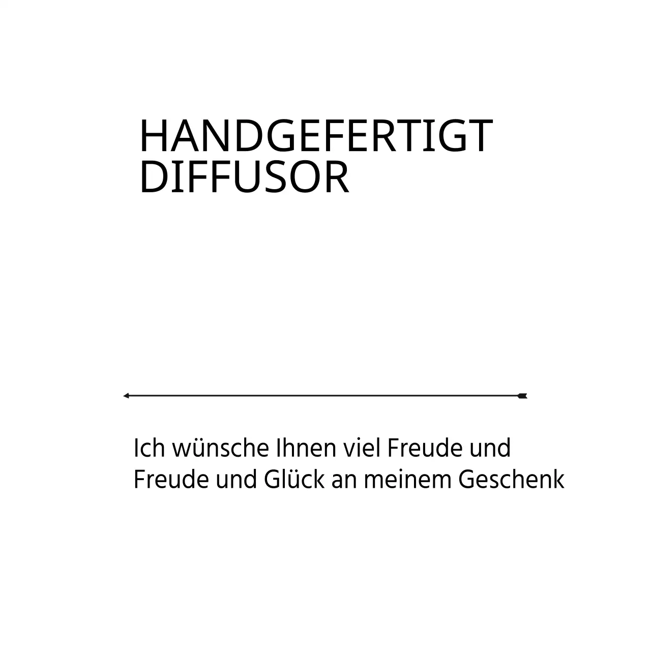 HANDGEFERTIGTER DIFFUSOR