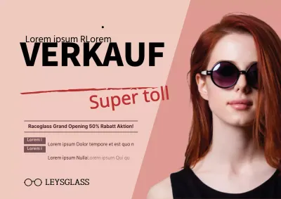 Verkauf von Brillen