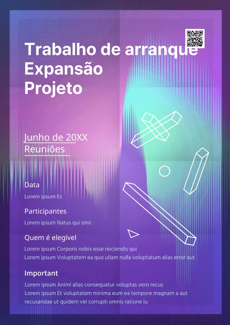 Reunião virtual com um conceito de gradiente azul-marinho e roxo