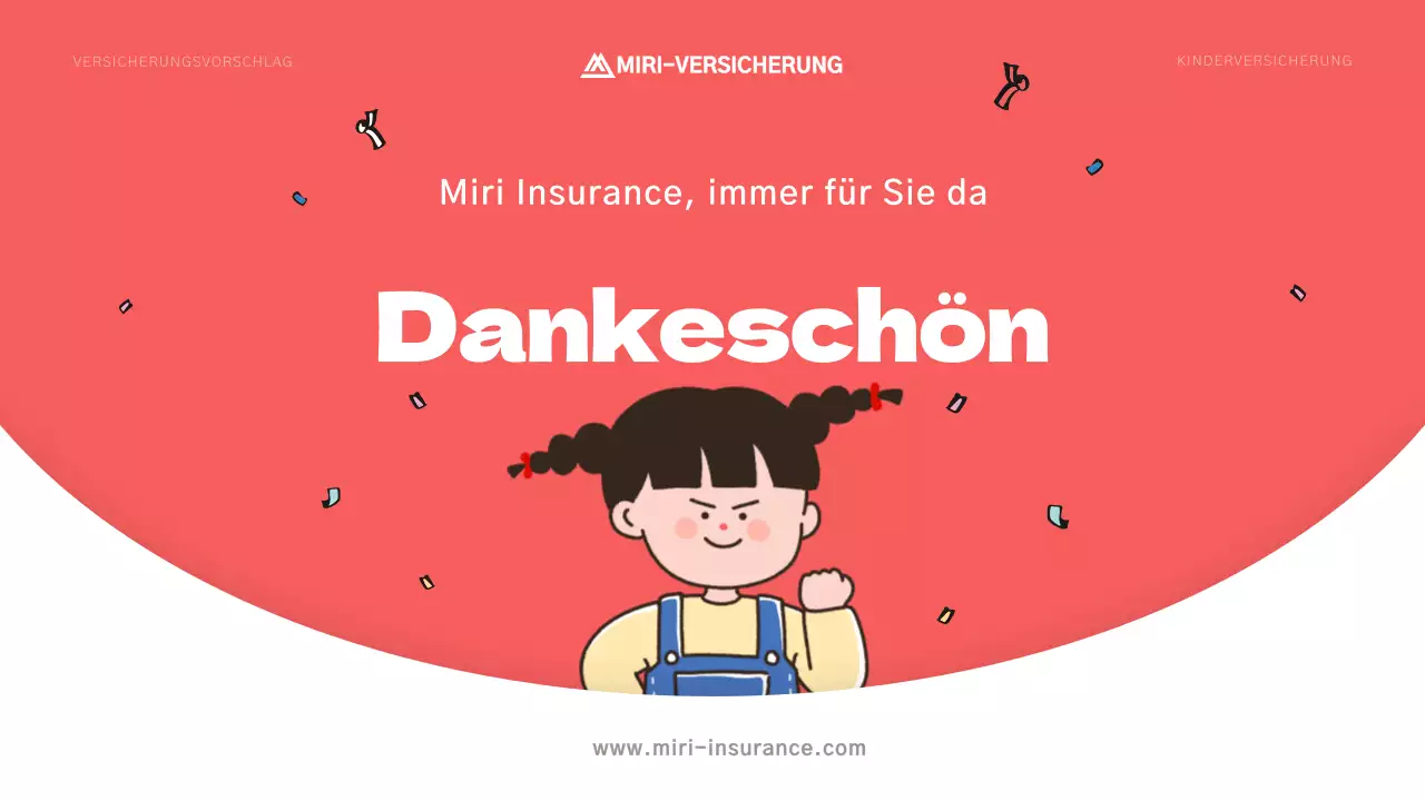 Niedlicher Versicherungsantrag für Kinder in Rosa