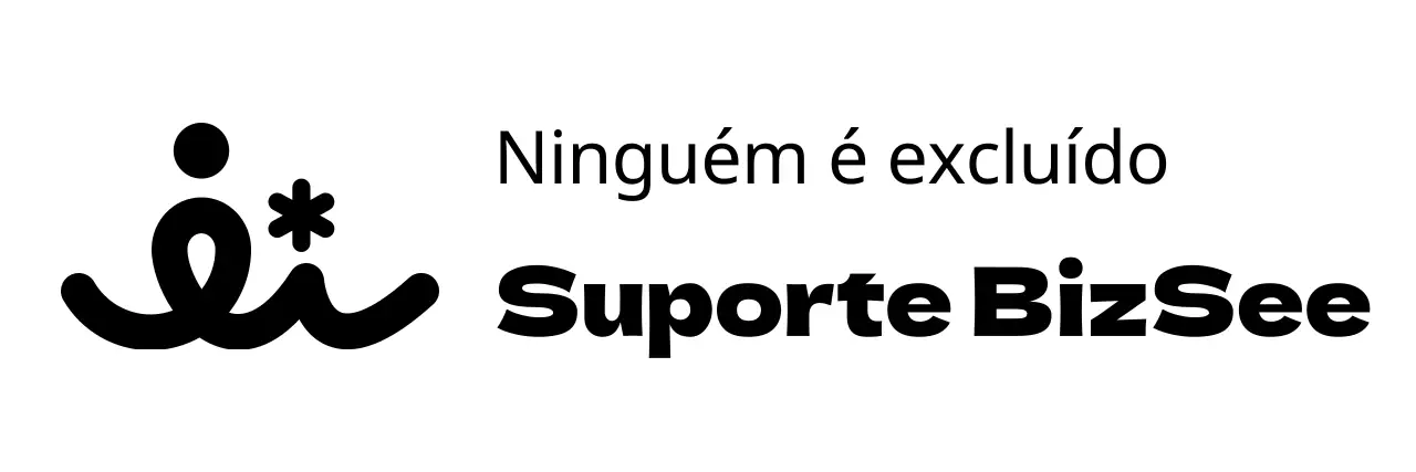 Promova o seu serviço de assistência ao sector público com um logótipo preto e simplificado com símbolo humano