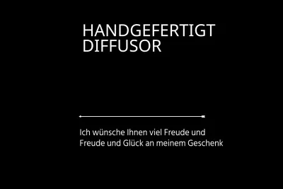 HANDGEFERTIGTER DIFFUSOR