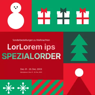 Ein süßes Weihnachtsdessert mit roten und grünen Farben.