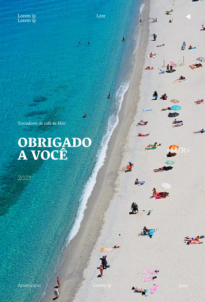 Promover um café de fotografia de praia de inspiração vintage