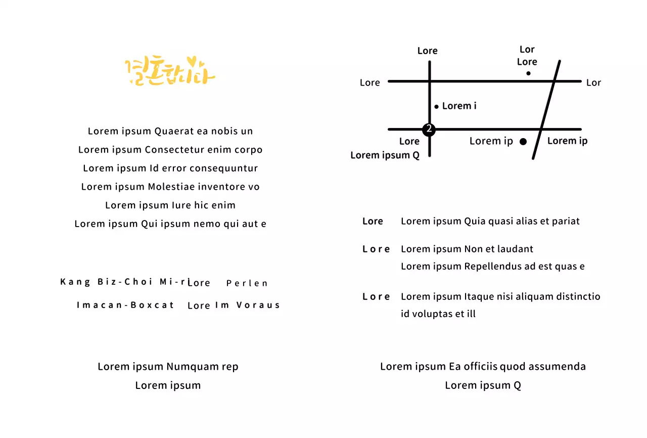 Hochzeitseinladung mit gelber Braut und Bräutigam Illustration Konzept
