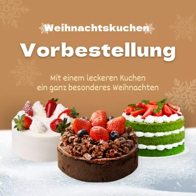 Brauner Weihnachtskuchen