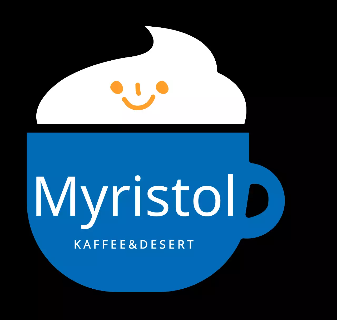 Blaue Kaffeetasse Acryl Schlüsselanhänger für Cafés