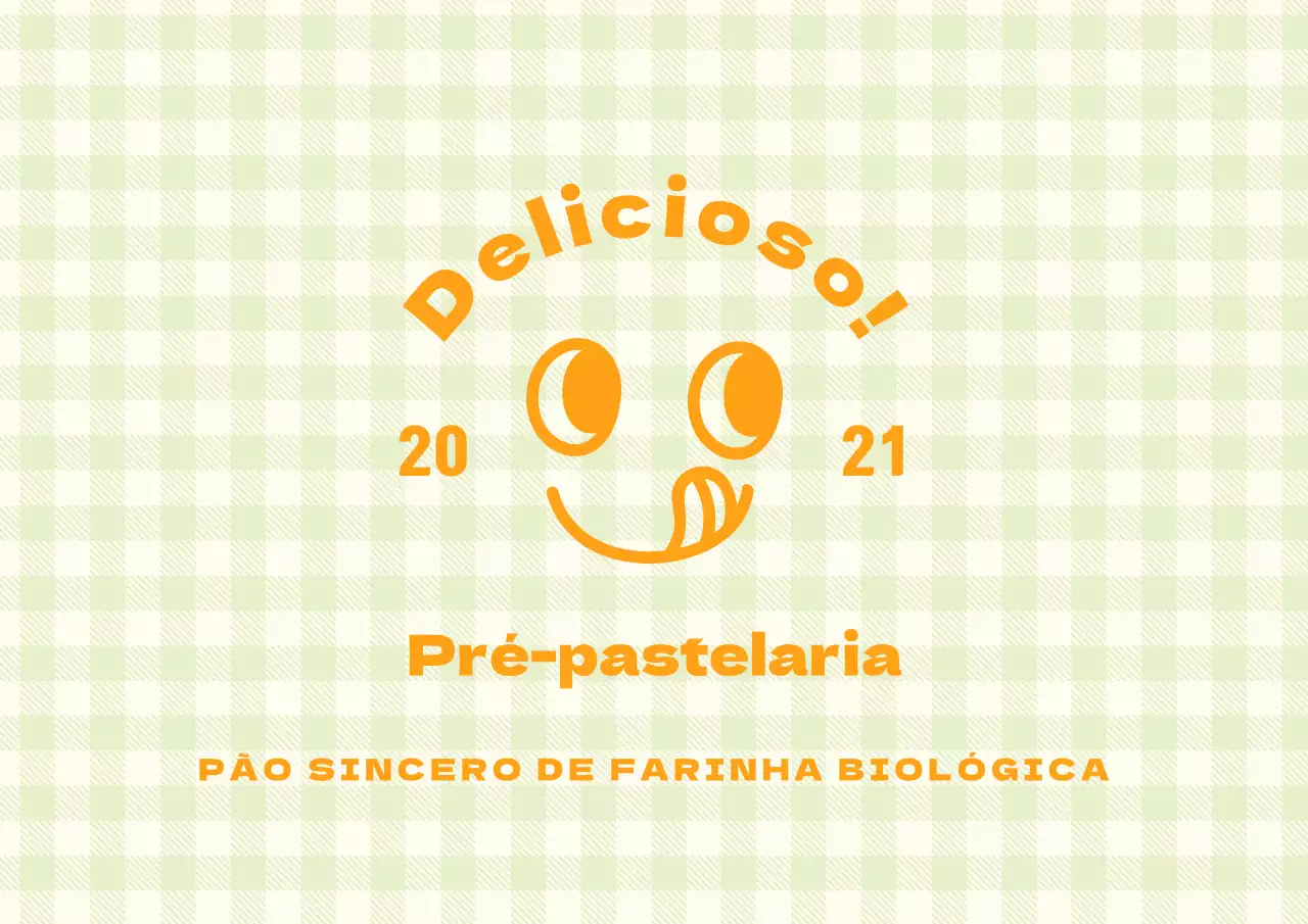 Postais temáticos ilustrados em laranja