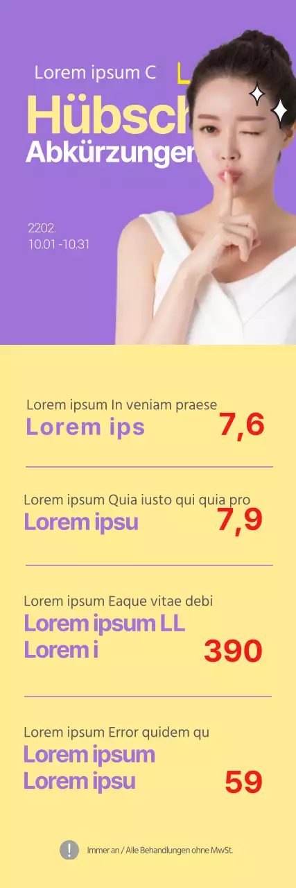 Banner für plastische Chirurgie