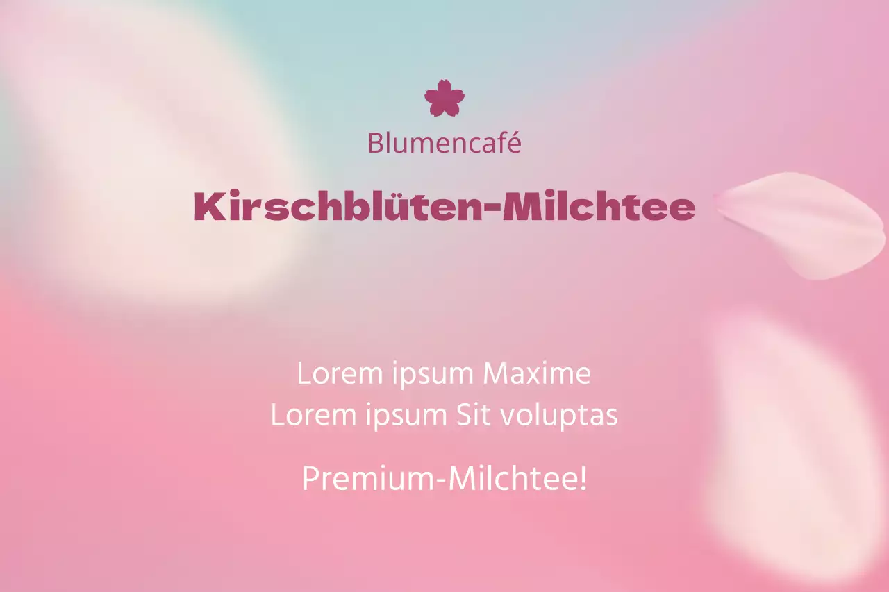 Kirschblüten-Milchtee