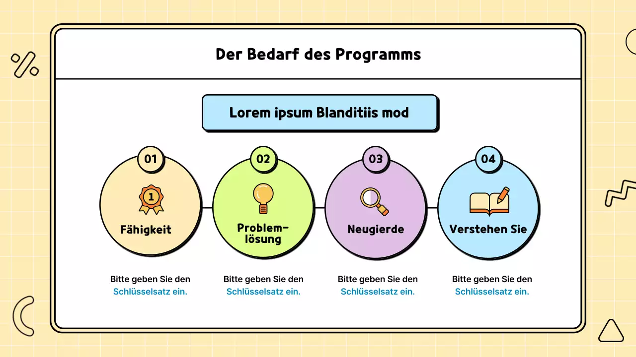 Niedliche und farbenfrohe Illustration eines Unterrichtsvorschlags für die Wissenschaft