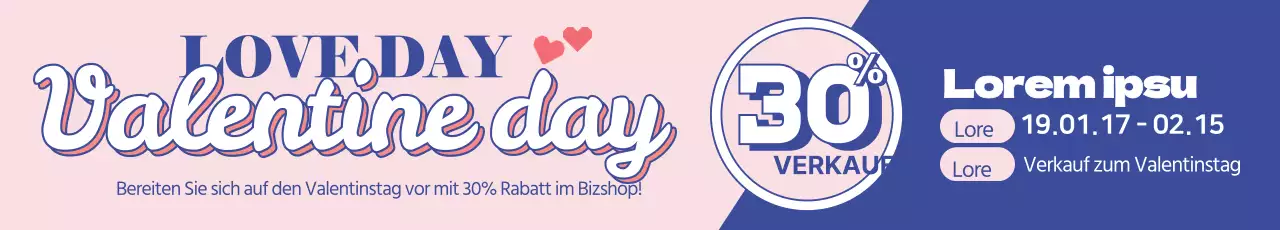 Veranstaltungen zum Valentinstag