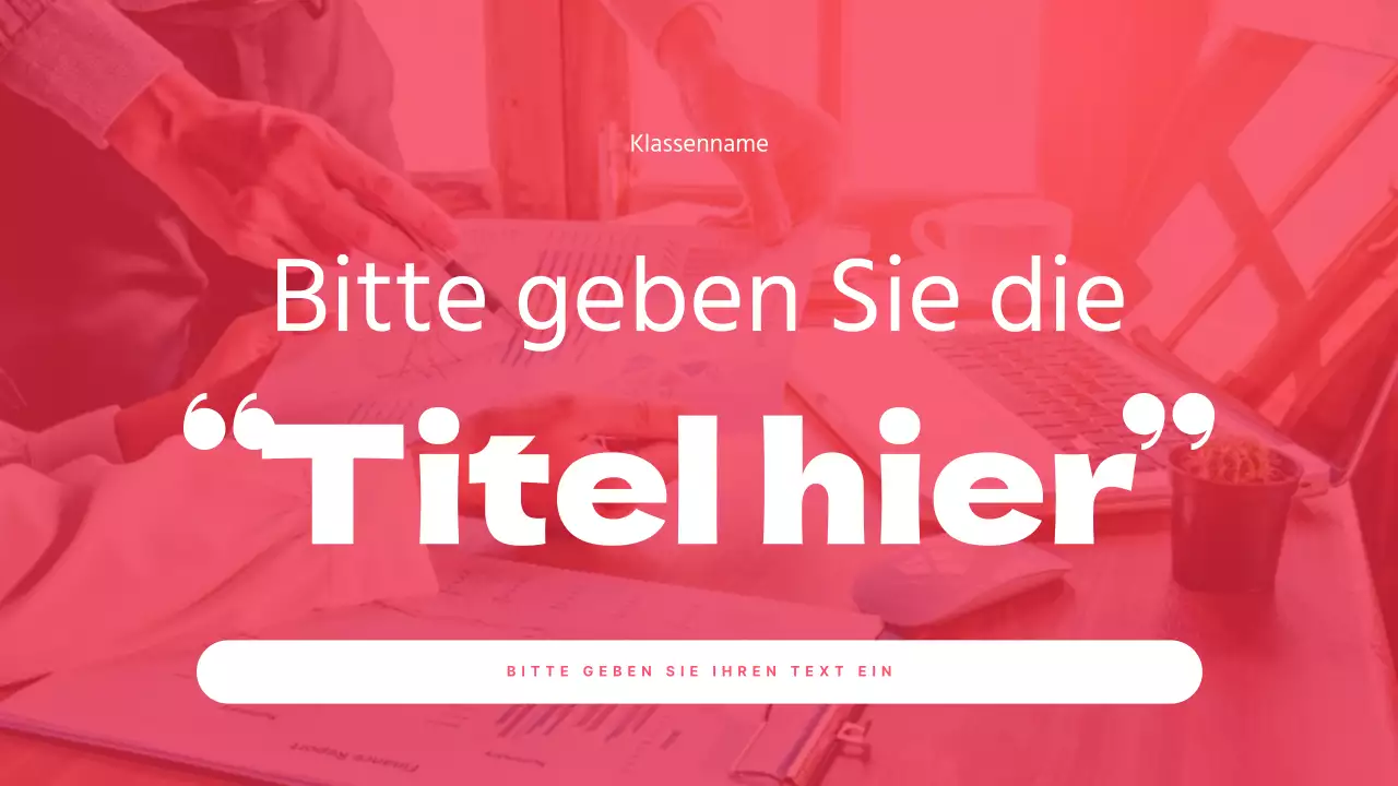 Diskussionsdarstellung der Texthervorhebung und des Fotolayouts in Rot