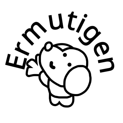 Jubel Konzept mit einem niedlichen Welpen Linie Illustration in schwarz