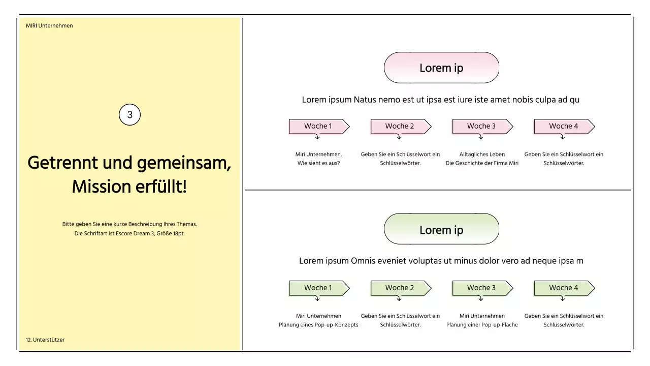 Einweihungsfeier der Unterstützer mit pastellfarbenen Sonnenrahmenformen