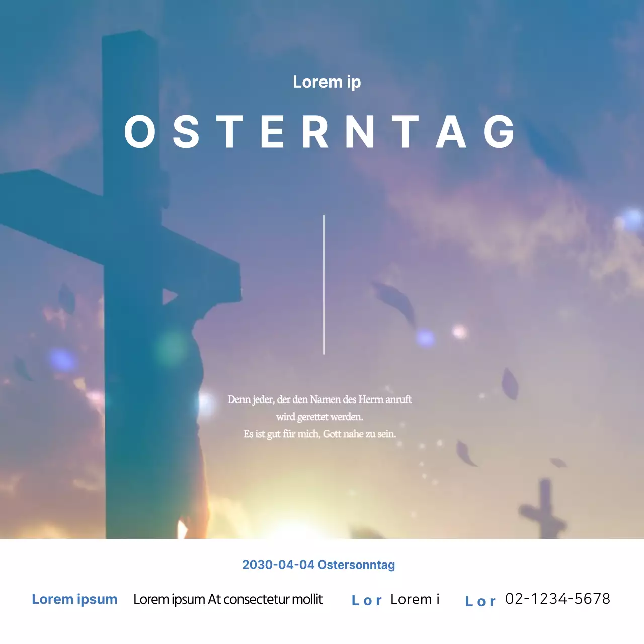 Kirchenpersonal Osterbanner