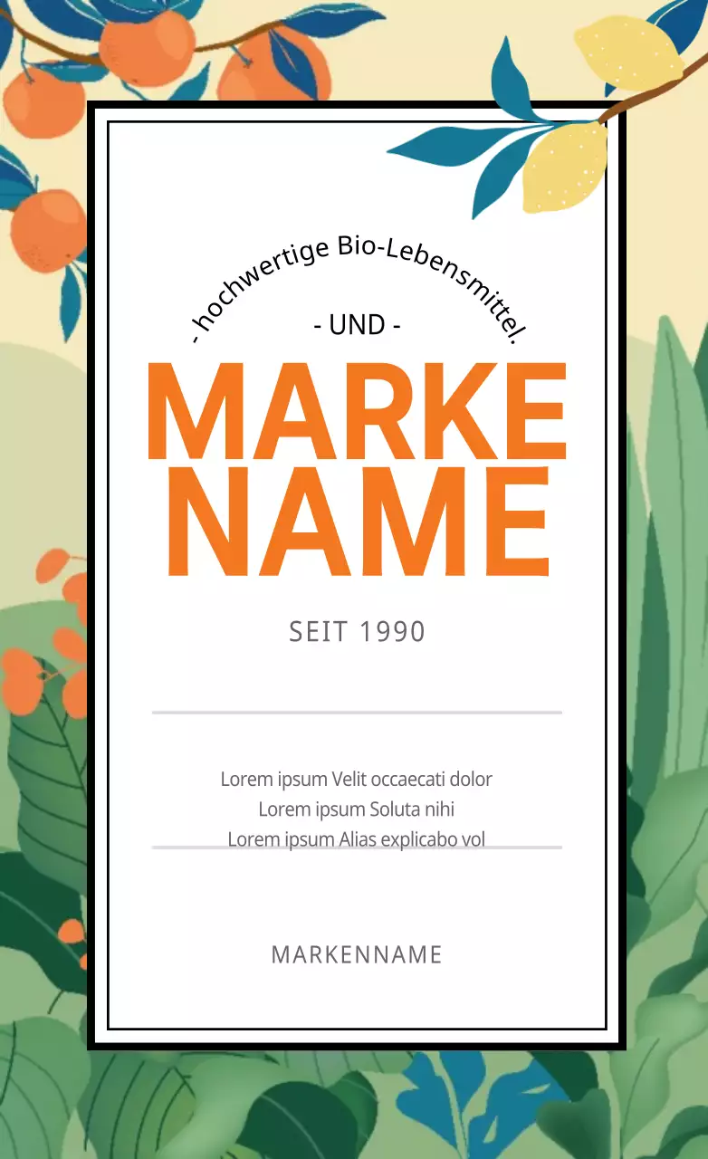 Illustrierte bunte Luxus-Markenaufkleber