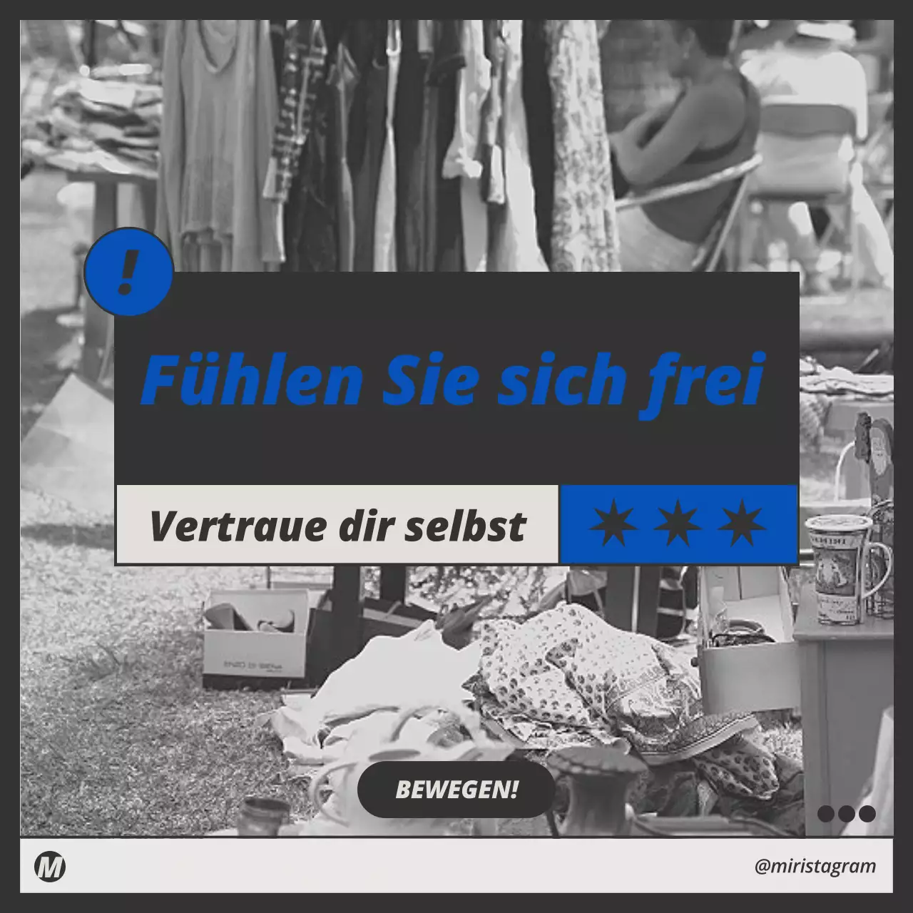 Ein angesagtes Konzept-Layout-Paket in Blau und Schwarz