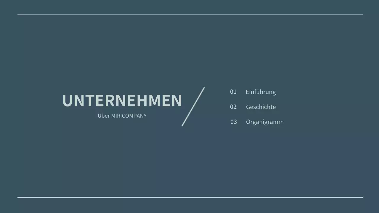 Präsentation des Geschäftsplans eines Unternehmens in navy