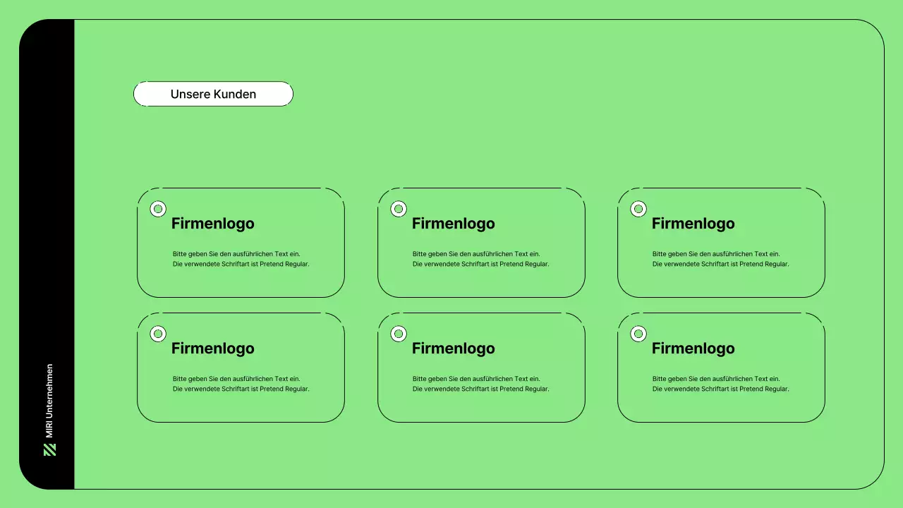 Business-Illustration mit einfachen Linien in Grün