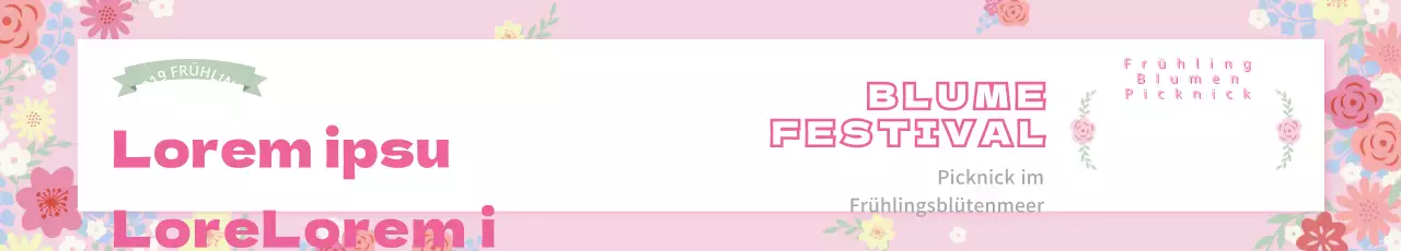 Frühling Blume Picknick_Garo Banner