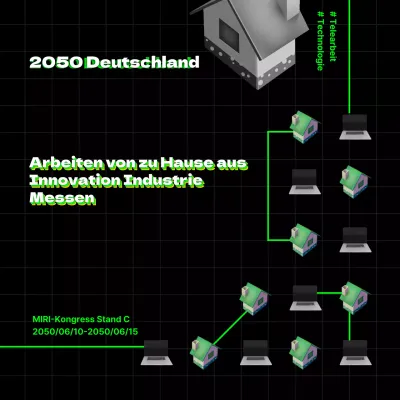 Die Black and Green Work-From-Home Innovation Industriemesse