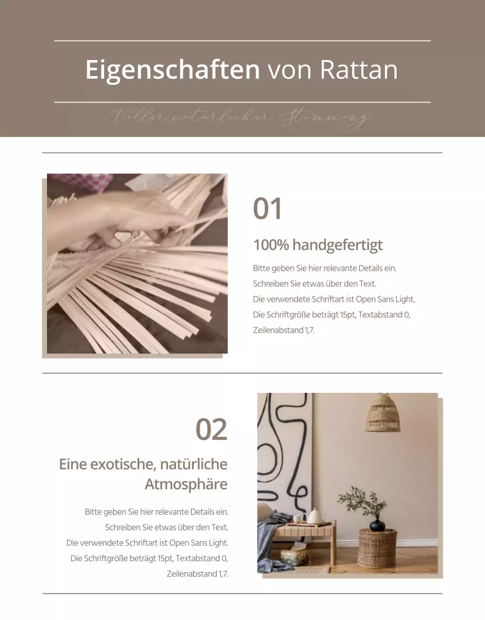 Wohnen - Rattan-Einrichtungen