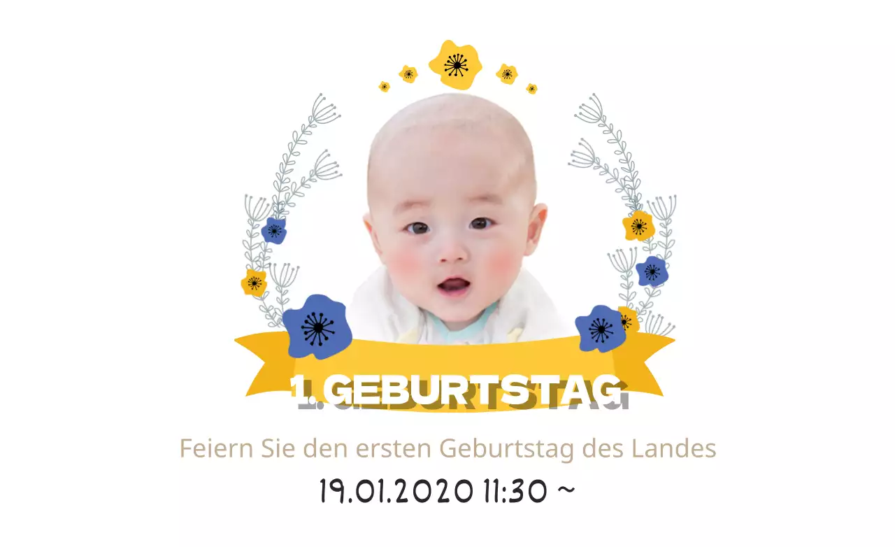 Erster Geburtstag