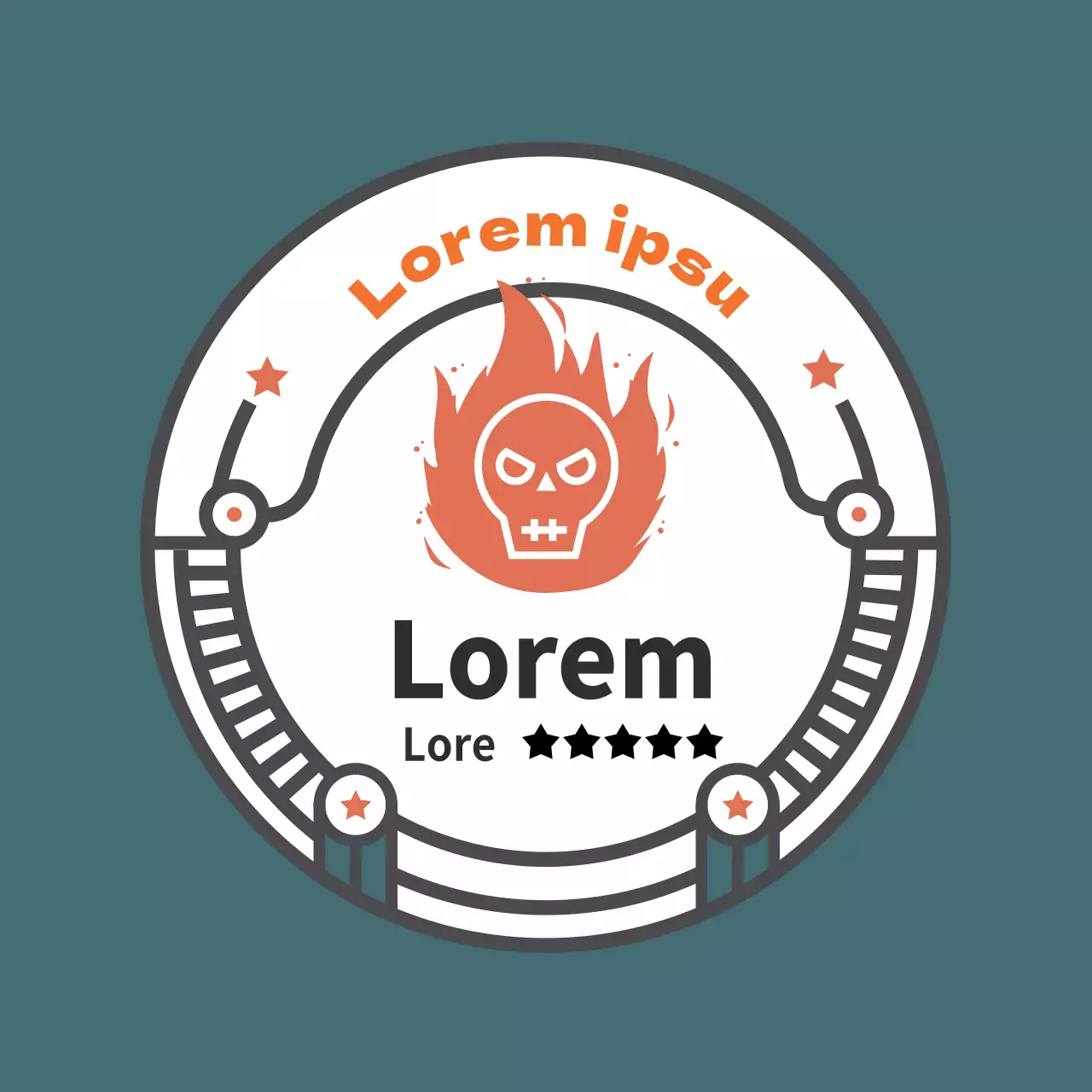 Vintage-inspirierter Aufkleber für Hot Sauce