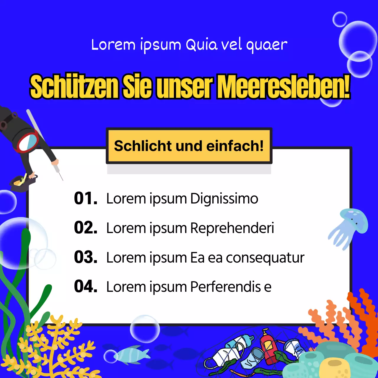 Die blau-gelbe Kampagne zum Schutz des Meereslebens