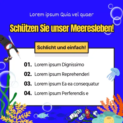 Die blau-gelbe Kampagne zum Schutz des Meereslebens