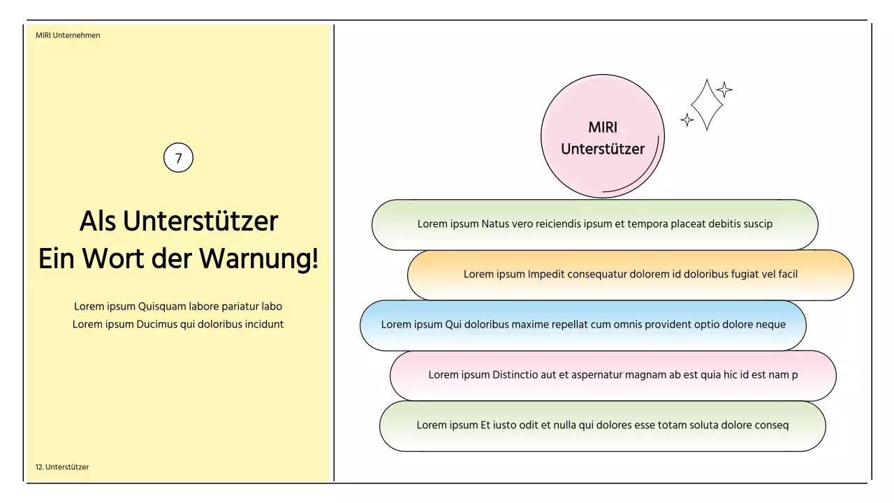 Einweihungsfeier der Unterstützer mit pastellfarbenen Sonnenrahmenformen