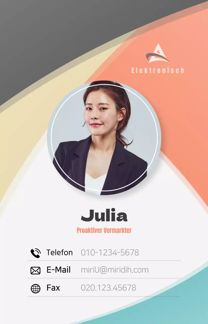 Ein farbenfrohes, übersichtliches Layout für Tempelbescheinigungen