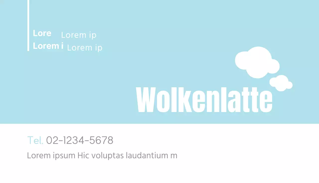 Wolkenlatte