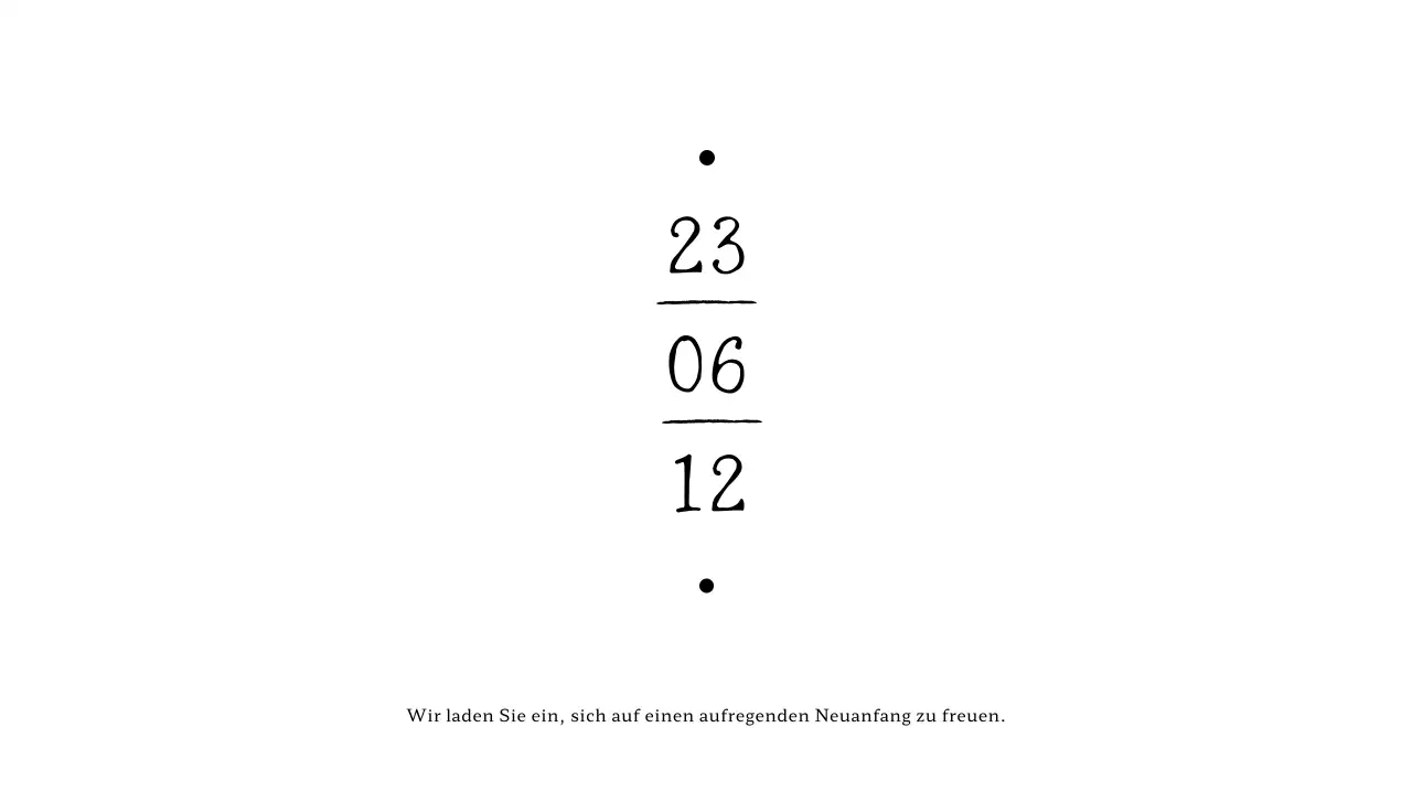 Datierte Hochzeitseinladung Umschlag mit Vintage-Text