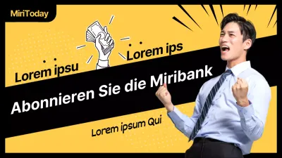 Einfaches öffentliches Angebot mit gelber und schwarzer Bildbetonung