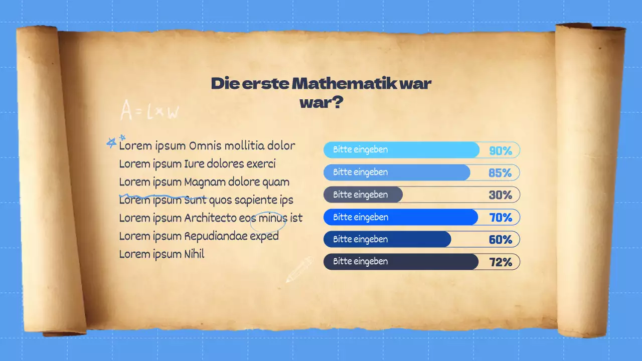Infografik mit einem hübschen blauen horizontalen Bildungsdiagramm