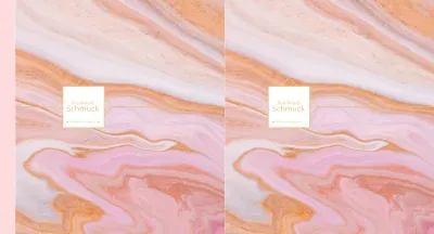 Orange Modern Marble Pattern Jewellery Shop