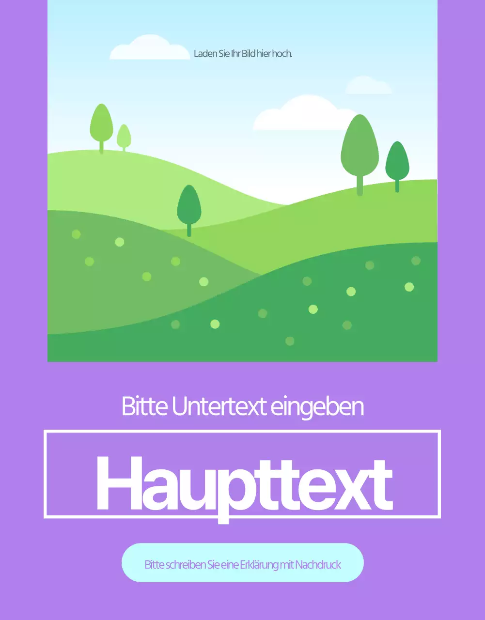 Grundlegendes Layout für den Verkauf von Produkten